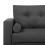 Beliani Sofa 2 Seater KALMAR Fabric Dark Grey 6