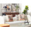 Beliani Set of 2 Decorative Cushions CALLIOPSIS 45 x 45 cm White Abstract Pattern 2