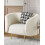 Beliani Armchair LOEN Boucle White 2
