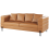 Beliani Sofa 3 Seater GRANNA Faux Leather Brown 2