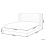 Beliani Bed Velvet FORBACH 140 x 200 cm (EU Double) Grey 6