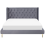 Beliani Bed Velvet FORBACH 160 x 200 cm (EU King Size) Grey 6