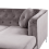 Beliani Corner Sofa 3 Seater FLEN Velvet Grey Left Hand 6