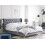 Beliani Bed Velvet FORBACH 140 x 200 cm (EU Double) Grey 5
