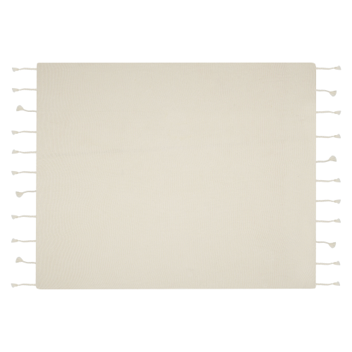 Beliani Blanket NAZILLI Cotton 125 x 150 cm Beige 1