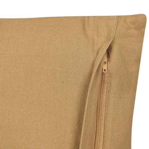 Beliani Throw Cushion BANYAN 45 x 45 cm Cotton Beige Geometric Pattern 2