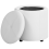 Beliani Storage Pouffe MARYLAND Faux Leather White 4