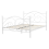 Beliani Bed Metal DINARD 140 x 200 cm (EU Double) White 4