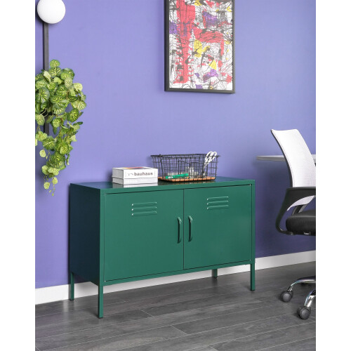 Beliani Storage Unit URIA Metal Green 1