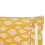 Beliani Throw Cushion GINNALA 45 x 45 cm Cotton Yellow Plant Pattern 2