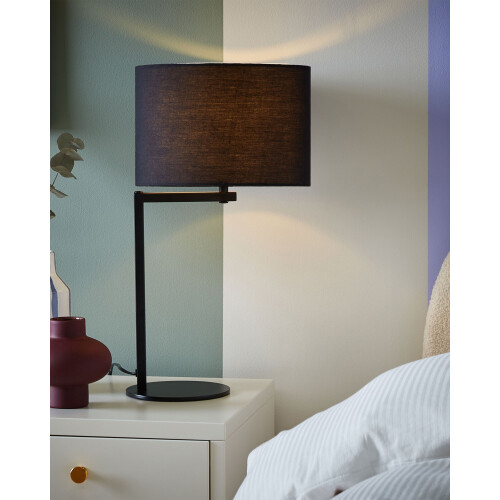 Beliani Table Lamp BALDWIN Metal Black 1
