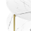 Beliani Side Table REVA White Marble 4