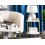 Beliani Side Table REVA White Marble 2