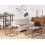 Beliani Side Table DELANO Dark Brown 2