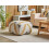 Beliani Pouffe ZEUGMA Wool Beige 2