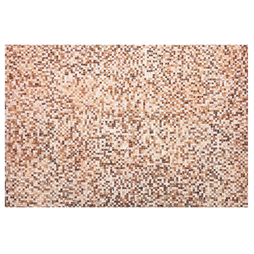 Beliani Rug TORUL Brown 160 x 230 cm Leather 1
