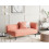 Beliani Right-Hand Chaise Longue CHEVANNES Boucle Peach Pink 2