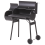 Beliani Charcoal BBQ Grill KATLA with Smoker Metal Black 4