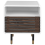 Beliani 1 Drawer Bedside Table RIFLE White 4