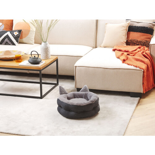 Beliani Pet Bed KEPEZ Fabric Grey 2