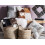 Beliani Set of 2 Decorative Cushions NELLAD Leather 45 x 45 cm Grey Patchwork 2