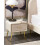 Beliani 1 Drawer Bedside Table FLAYAT Velvet Light Beige 6