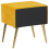 Beliani 1 Drawer Bedside Table FLAYAT Velvet Mustard 5