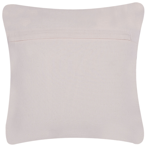 Beliani Throw Cushion NELLAD 45 x 45 cm Leather Grey Patchwork 1