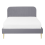 Beliani Bed Velvet FLAYAT 140 x 200 cm (EU Double) Grey 7