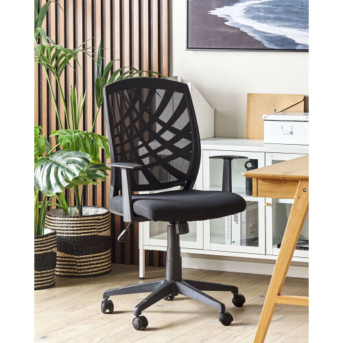 Beliani Office Chair BONNY Black 1
