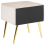 Beliani 1 Drawer Bedside Table FLAYAT Velvet Light Beige 10
