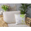 Beliani Throw Cushion PEPEROMIA 45 x 45 cm Cotton White Plant Pattern 4