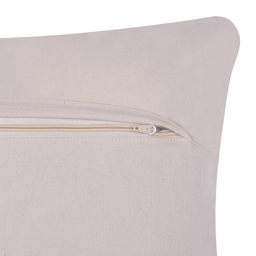 Beliani Throw Cushion NELLAD 45 x 45 cm Leather Grey Patchwork 2