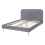 Beliani Bed Velvet FLAYAT 140 x 200 cm (EU Double) Grey 4