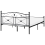 Beliani Bed Metal RODEZ 140 x 200 cm (EU Double) Black 6
