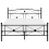 Beliani Bed Metal RODEZ 140 x 200 cm (EU Double) Black 5