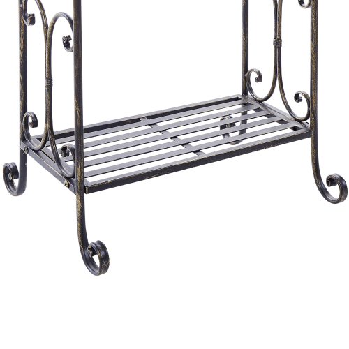 Beliani Towel Stand LINARES Metal Black 1