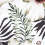 Beliani Throw Cushion OKRA 45 x 45 cm Velvet Multicolour Plant Pattern 5