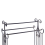 Beliani Towel Stand GLADIS Metal Black 5