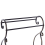 Beliani Towel Stand LINARES Metal Black 8