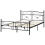 Beliani Bed Metal RODEZ 140 x 200 cm (EU Double) Black 4