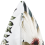 Beliani Throw Cushion OKRA 45 x 45 cm Velvet Multicolour Plant Pattern 4