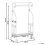 Beliani Towel Stand LINARES Metal Black 4