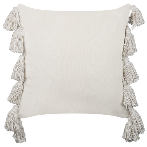 Beliani Throw Cushion ROCHEA 45 x 45 cm Cotton Black Striped 2