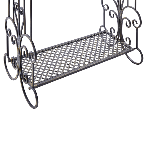 Beliani Towel Stand GLADIS Metal Black 1