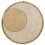 Beliani Wall Mirror PALAU 60 cm 60 cm Rattan Natural 4
