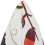 Beliani Throw Cushion VISCARIA 45 x 45 cm Velvet Multicolour Plant Pattern 2