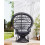 Beliani Peacock Chair EMMANUELLE Rattan Black 2