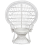 Beliani Peacock Chair EMMANUELLE Rattan White 4