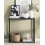 Beliani Console Table DELANO Tempered Glass Black 2